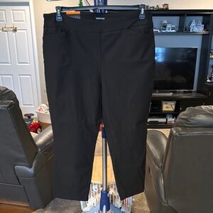 Hilary Radley pull up NWT Black Women's Pants. Size XXL